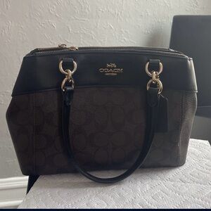 Coach Black and Brown Satchel Bag